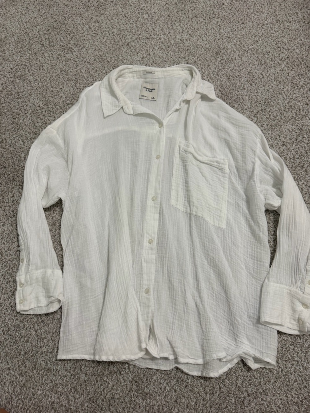 Abercrombie white button up